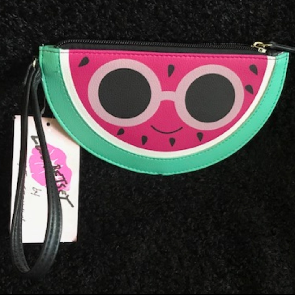 Betsey Johnson Watermelon Coin Purse Wristlet